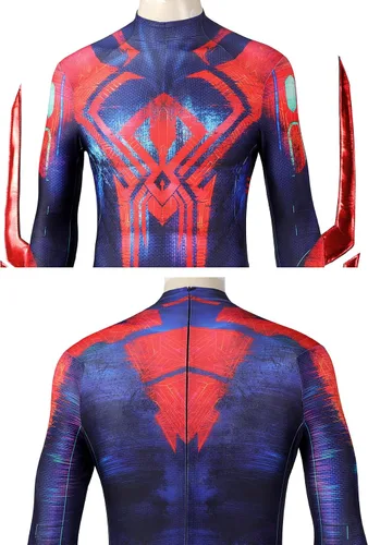 Vista 4 de SLDFMV Disfraz de superhéroe para cosplay de Zentai, disfraz de Halloween, overol de película