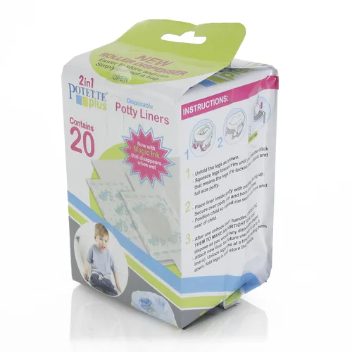 Vista 8 de Kalencom Potette Plus - Dispensador de rodillos para asiento de orinal con tinta mágica que desaparece, 20