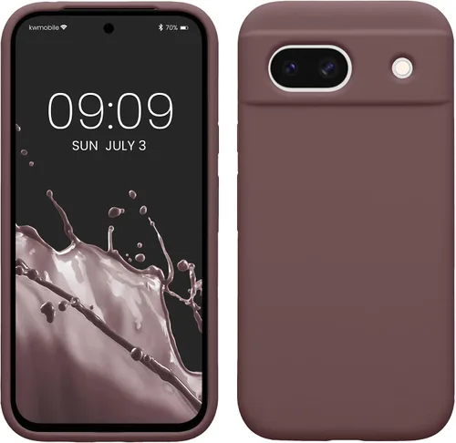 Vista 343 de kwmobile Funda Compatible con Google Pixel 6 Pro - Funda de Teléfono de Silicona TPU con Acabado Suave - Azul Caribe