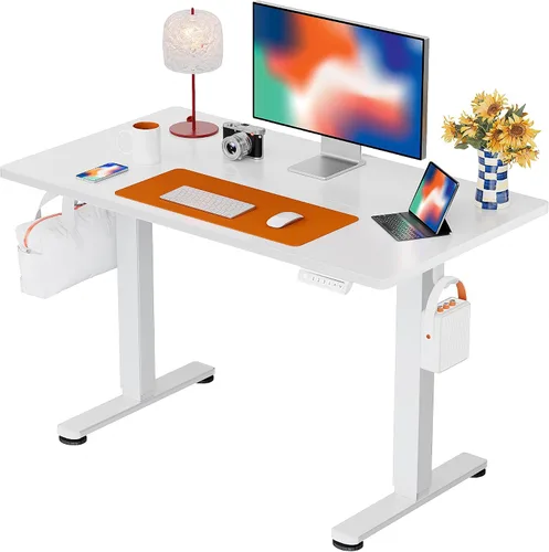 Vista 51 de ErGear - Escritorio eléctrico de pie de altura ajustable, escritorio para estar sentado o de pie de 31.5 x 18.9 pulgadas, escritorio de computadora