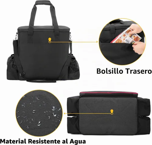Vista 4 de samdew Bolsa de transporte Big Heater compatible con Mr. Heater Big Buddy y MH18B Propano, funda de almacenamiento portátil Buddy con múltiples