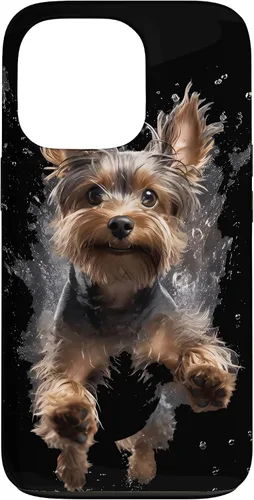 Vista 10 de Funda submarina para iPhone 16 Yorkshire Terrier buceo para perros