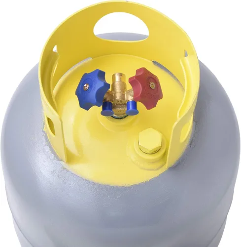 Vista 2 de Flame King YSNR501 tanque cilíndrico para recuperación de refrigerante, 50 libras