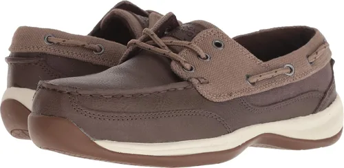 Vista 2 de Rockport Zapatos náuticos con puntera de seguridad con tres ojos para hombre, Marrón