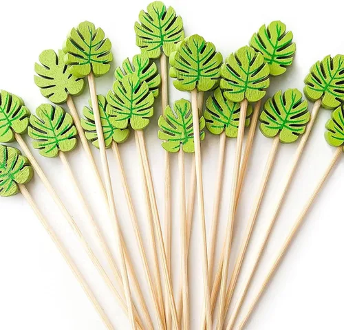 Vista 14 de Púas de cóctel, palillos de dientes para aperitivos, 100 piezas de 4.7 pulgadas palillos de cóctel de perlas doradas para decoraciones de fiestas