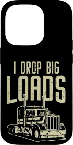 Vista 17 de I Drop Big Loads Semi Truck Truck Driver Trucker - Funda de regalo para iPhone 17