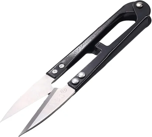 Vista 8 de Utoolmart Tijeras de corte de costura de 4.134 in para bordar, hilo de pescar, cortador de cuentas azul, 1 unids