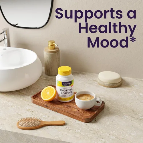 Vista 4 de Healthy Origins Inositol en polvo, 2.00 oz - para la salud de la piel, el cabello y las uñas - Suplemento de vitamina B8 en polvo - Parte