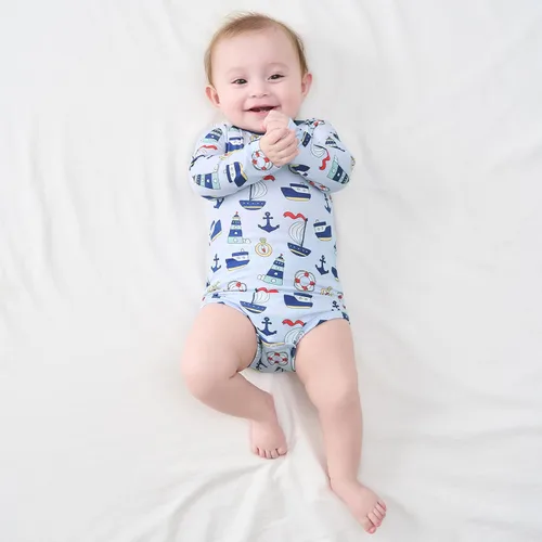Vista 73 de pureborn Mameluco de algodón súper suave para bebés niños y niñas de 0 a 24 meses