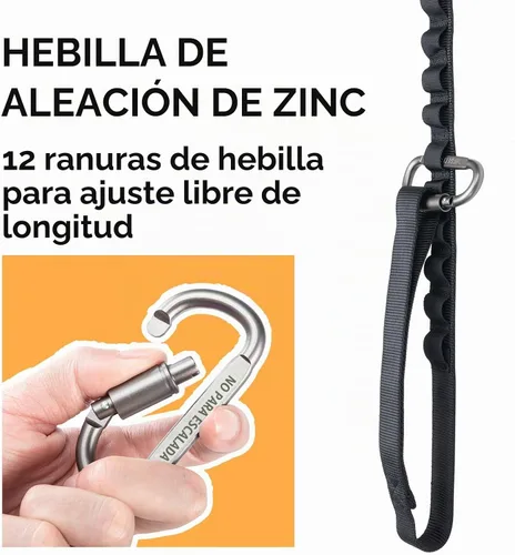Vista 5 de EXCELENTE ELITE SPANKER - Correa de nailon ajustable para perros Adjustable No Pull Leads Rope Quick Release with 2 Control Handle heavy duty