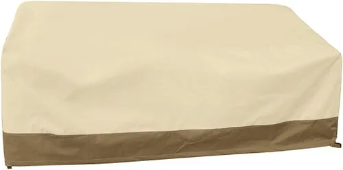 Vista 3 de Funda impermeable para muebles de exterior para sofá de 3 plazas, protección para todo tipo de clima, funda impermeable para sofá grande para patio
