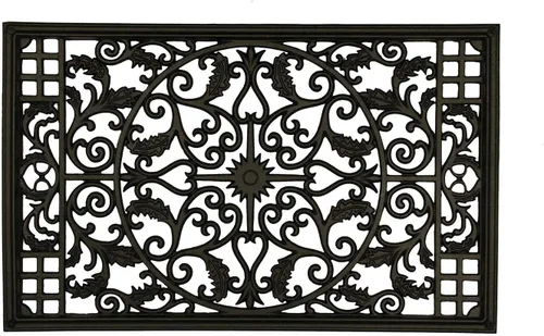 Vista 17 de Nuvo Iron Inserto decorativo para cercas, puertas, hogar, jardín, redondo, 15 pulgadas