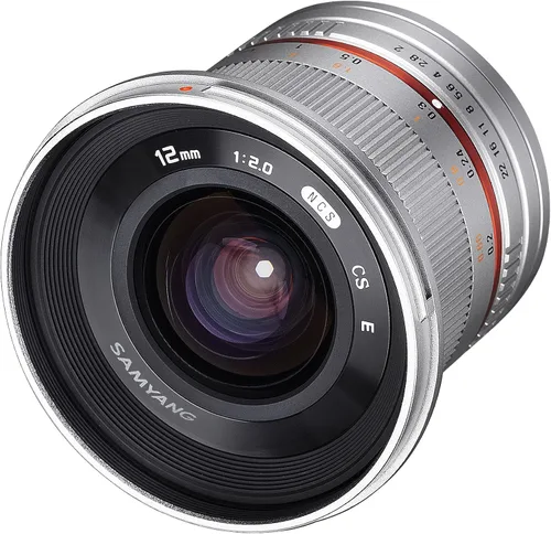 Vista 5 de Samyang SY12M-MFT-BK 0.472 in F2.0 lente fija ultra gran angular para cámaras Olympus/Panasonic Micro 4/3, color negro La lente gran angular