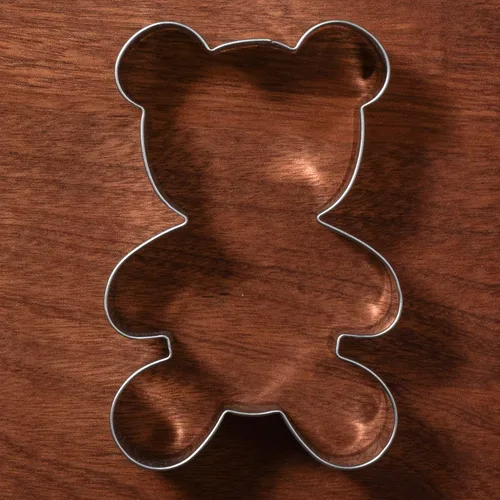 Vista 2 de LILIAO Cortadores de galletas de oso de peluche y pato para niños, cortadores de sándwich de pan de galletas para baby shower, acero inoxidable