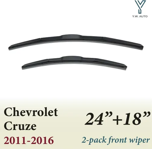 Vista 2 de Front Windshield Three-Section Wiper Blade Set 2 Pack for Cruze 11-16 (for Cruze 11-16 24"+18")