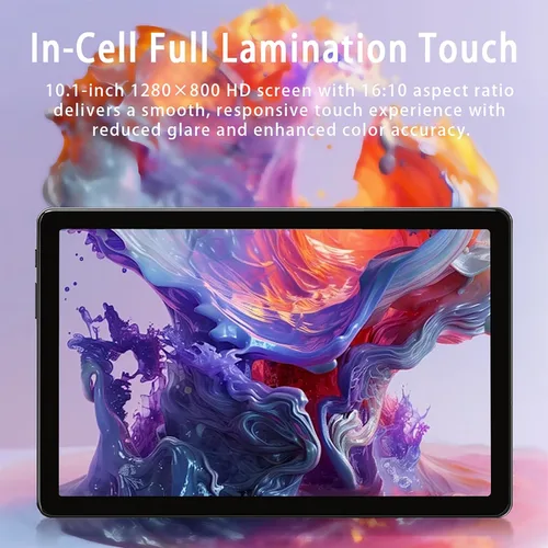 Vista 3 de Tablet Android de 10.1 pulgadas, tableta Android 15 para adultos con procesador Octa-Core, 12 GB de RAM 128 GB ROM (hasta 2 TB), pantalla de 1280 ×