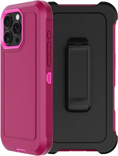 Vista 9 de Funda para iPhone 13 Pro Max con Clip para Cinturón, 2 x Protector de Pantalla, Protección contra Caídas de Grado Militar, Servicio Pesado, Cuerpo