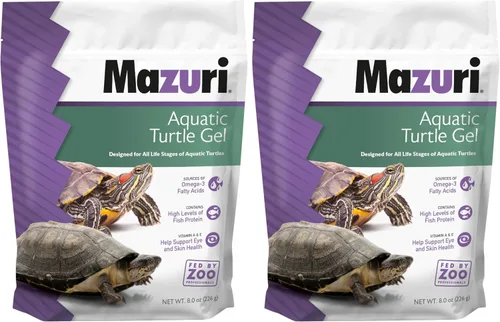 Vista 7 de Mazuri Alimento para tortugas acuáticas, gel fácil de servir, fórmula de agua dulce, bolsa de 8 onzas (8 onzas)