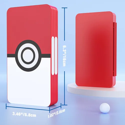 Vista 5 de MoKo Funda de 48 tarjetas de juego compatible con Nintendo Switch OLED 2021SwitchSwitch Lite funda de soporte para juegos Switch para tarjetas