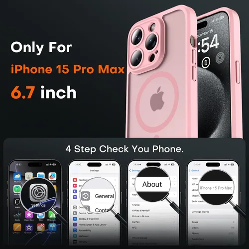 Vista 788 de TOCOL Funda para iPhone 11, compatible con Magsafe, protección completa de cámara, imanes integrados, protección contra caídas, funda translúcida
