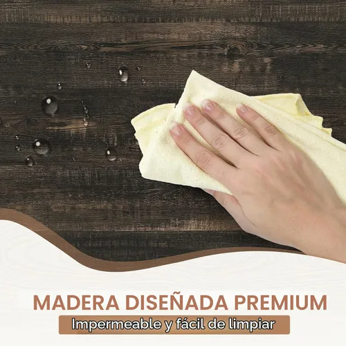 Vista 4 de Tribesigns Mesa de comedor estilo granja para 6 personas, mesa de comedor rectangular de madera de 70.8 pulgadas, mesa de cocina rústica con patas