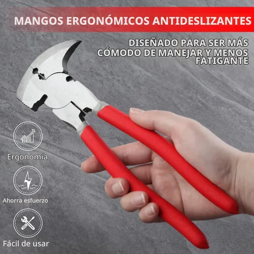 Vista 5 de SPEEDWOX Herramienta multi 9.5 pulgadas Alicates de esgrima con cortador de valla de martillo extractor de clavos Alicates de cabeza de martillo