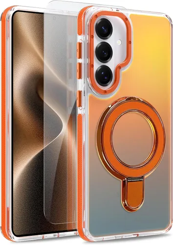 Vista 206 de Funda magnética para Google Pixel 10 Pro XL [compatible con Magsafe] [bonito diseño fluorescente de moda] a prueba de golpes, delgada, translúcida