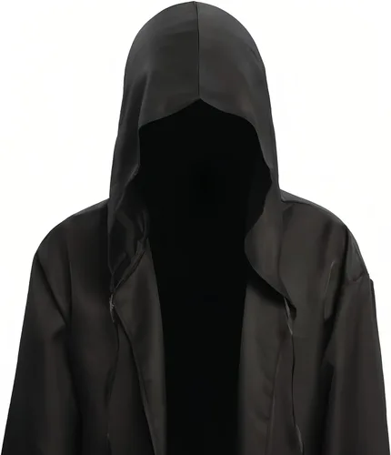 Vista 3 de EONPOW Wizard Tunic Hooded Robe Halloween Cloak Cosplay Costumes