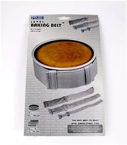 Vista 5 de PME Level - Cinturón para hornear para sartenes redondas y cuadradas, 42 x 4 pulgadas, gris