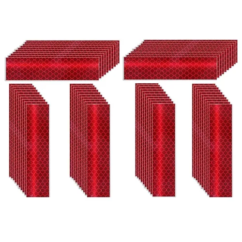Vista 53 de Pegatinas reflectantes 1 pulgada de diámetro Redondas Reflectoras, Cinta adhesiva impermeable al aire libre de alta visibilidad (80 piezas)