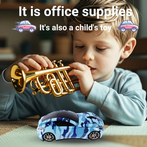 Vista 4 de elec Space Ratón inalámbrico, mouse inalámbrico en forma de automóvil con faros LED, mouse de automóvil único de 2.4 G para niños con receptor USB