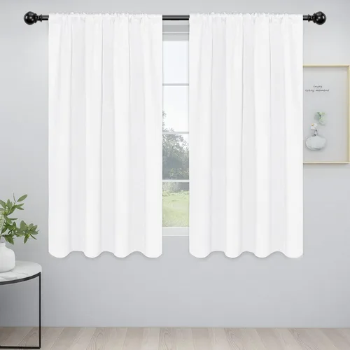 Vista 46 de Easy-Going - Cortinas opacas con bolsillo para varilla para dormitorio, cortinas de ventana para oscurecer la habitación para sala de estar