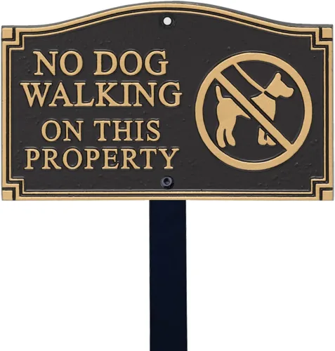 Vista 12 de SmartSign Designer Beware of Dog Placa/Marcador/Letrero con Estaca de 18 pulgadas de Alto Letrero de Metal de Aluminio de 5.75" x 9.5