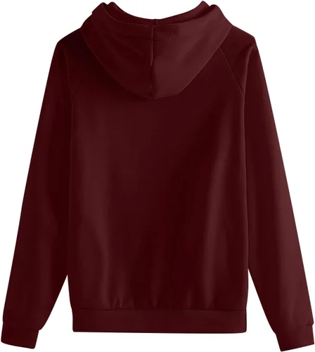 Vista 3 de WENKOMG1 Conjunto de chándal para hombre, color liso, para primavera, otoño, sudadera de manga larga