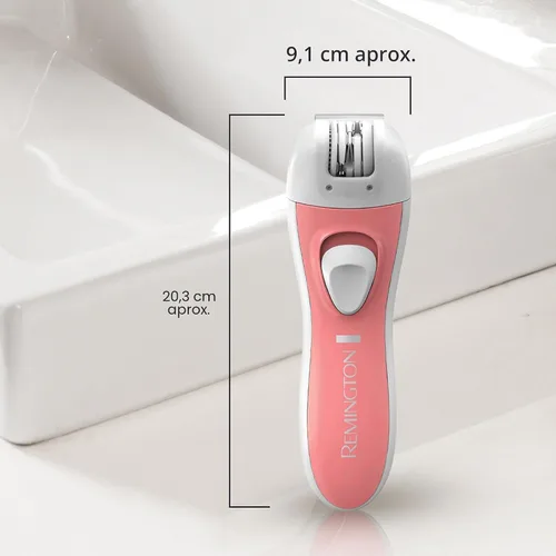 Vista 9 de Remington Depiladora facial lisa y sedosa, EP1050CDN Cordless and Travel-ready, Gentle on Delicate Areas, 1 Count, Model EP1050FCDN, Includes