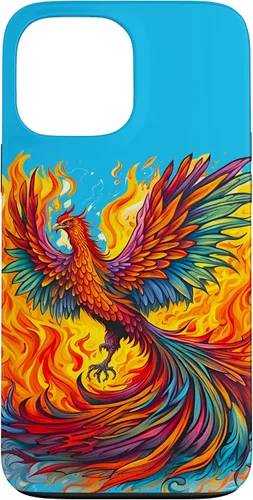 Vista 23 de Fantasy Cute Rising Phoenix Flames Case for iPhone 15