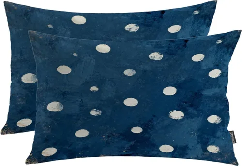 Vista 61 de Shrahala Abstract Art Modern Aesthetic Decorative Pillow Covers, Fluid Forms Minimalist Throw Pillow Cover Blended Hidden Zipper Cushion Cases for