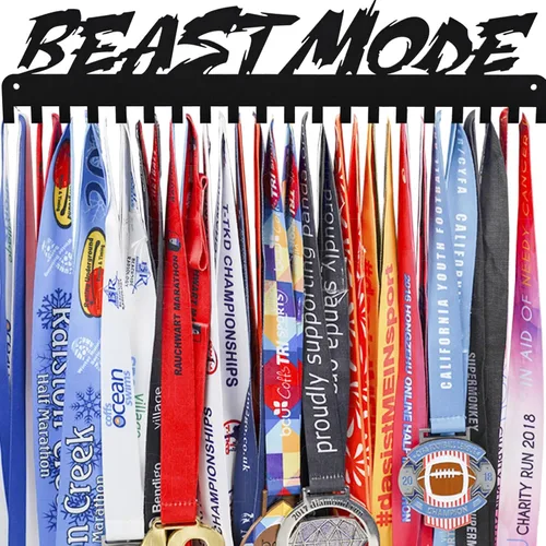 Vista 30 de Medal Hanger Display Rack-Wall Mount Steel for 63+ Medals Easy to Install