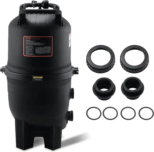 Vista 9 de VEVOR Depósito de filtro de piscina Pro 2026 y elemento para piscinas sobre el suelo y enterradas, sistema limpiador grande de 520-525 pies
