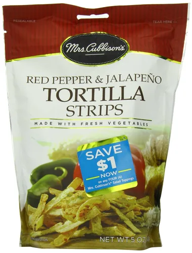 Vista 5 de Mrs. Cubbison's Tiras de tortilla, Southwest, bolsa de 5 onzas, 9