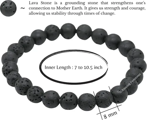 Vista 148 de Amazing Gemstone Crystal Bracelet for Women Men's Gifts - Protection Healing Crystal Bracelet - 8mm Gemstone Beaded Stretchable Bracelet Pulseras