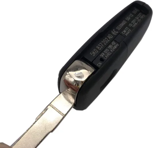 Vista 5 de Carcasa Plegable Abatible para Llavero de Coche Compatible con VW Volkswagen GTI Jetta Eos Golf Repuesto de Entrada sin Llave Control Remoto