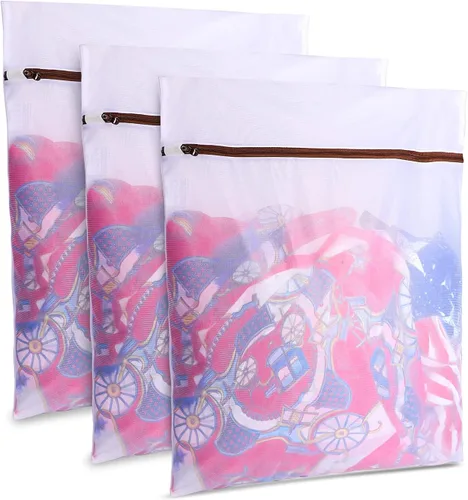 Vista 12 de GOGOODA - 3 bolsas de malla para lavandería, bolsas para lavado de prendas delicadas, lencería, medias