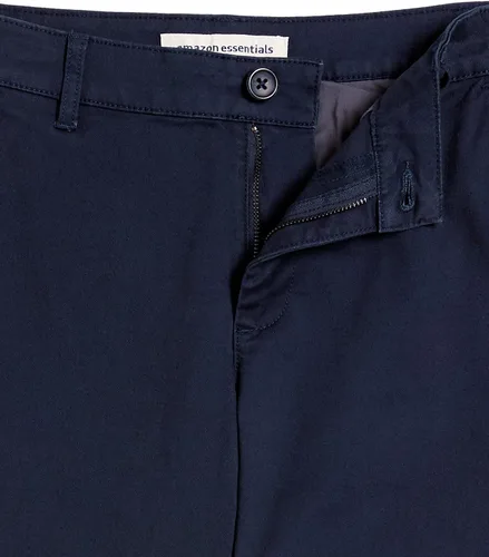 Vista 5 de Tienda Essentials Pantalón chino de sarga elástica con curvas y corte recto para mujer