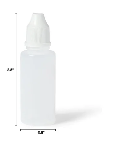 Vista 4 de United Scientific™ , Botella de goteo a prueba de fugas de 0.5 fl oz, tapa premontada, paquete de 12