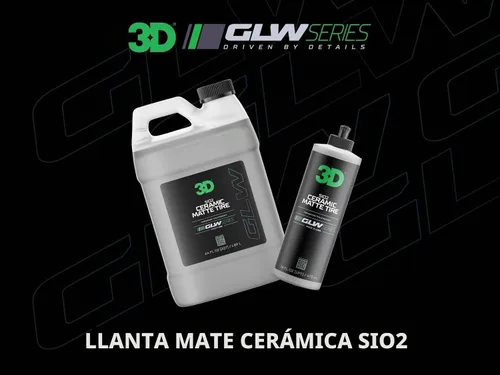 Vista 2 de 3D GLW Series SiO2 - Brillo de neumáticos de cerámica mate Protector de neumáticos con acabado mate profundo Hidrófobo y resistente a los rayos