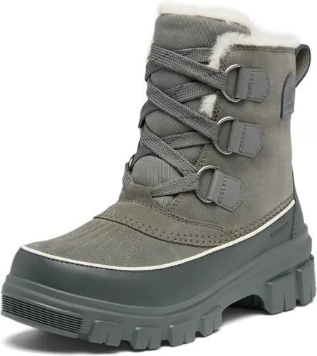 Vista 9 de Bota impermeable Sorel Tivoli V para mujer Negro/Beige