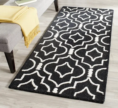 Vista 14 de SAFAVIEH Cambridge Collection - Alfombra decorativa de 2 x 3 pies, color beige y marfil, lana marroquí hecha a mano, ideal para zonas de alto