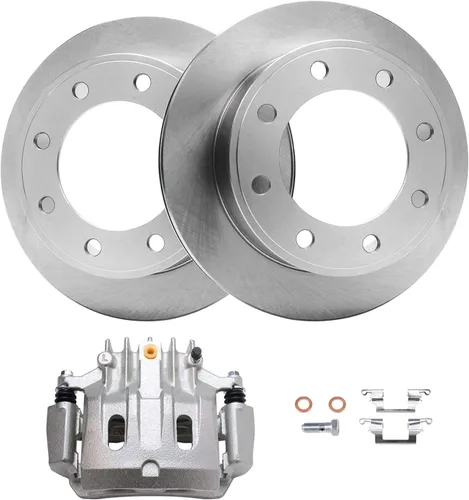 Vista 55 de Detroit Axle - Kit de freno delantero para Toyota RAV4 Prius V Lexus HS250h Scion xB Rotores de freno de disco de 10.83 pulgadas Pinza de freno