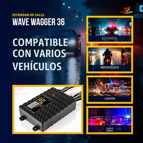 Vista 4 de Nuevo Wig Wag de 36 patrones Wave Wagger - Módulo de faros 10 AMPERIOS Kit de relé intermitente electrónico alternante de servicio pesado
